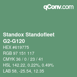 Color code: Standox Standofleet - G2-G120 | qconv.com