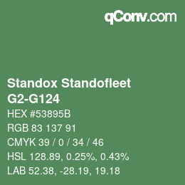 Color code: Standox Standofleet - G2-G124 | qconv.com