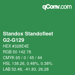 Color code: Standox Standofleet - G2-G129 | qconv.com