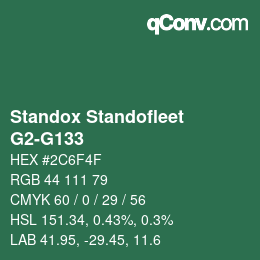 Color code: Standox Standofleet - G2-G133 | qconv.com