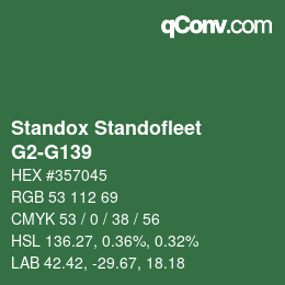 Code couleur: Standox Standofleet - G2-G139 | qconv.com