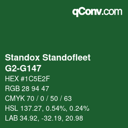 Farbcode: Standox Standofleet - G2-G147 | qconv.com