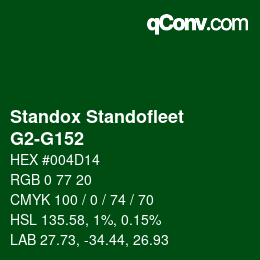 Color code: Standox Standofleet - G2-G152 | qconv.com