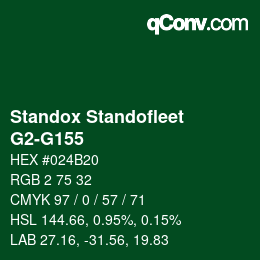 Color code: Standox Standofleet - G2-G155 | qconv.com