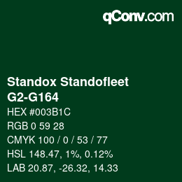 Color code: Standox Standofleet - G2-G164 | qconv.com
