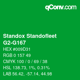 Color code: Standox Standofleet - G2-G167 | qconv.com