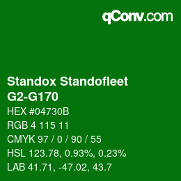 Color code: Standox Standofleet - G2-G170 | qconv.com