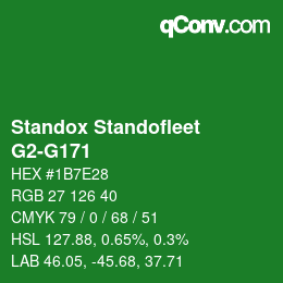 Farbcode: Standox Standofleet - G2-G171 | qconv.com