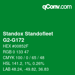 Color code: Standox Standofleet - G2-G172 | qconv.com
