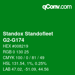 Color code: Standox Standofleet - G2-G174 | qconv.com