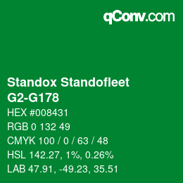 Color code: Standox Standofleet - G2-G178 | qconv.com
