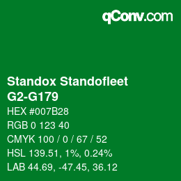Color code: Standox Standofleet - G2-G179 | qconv.com