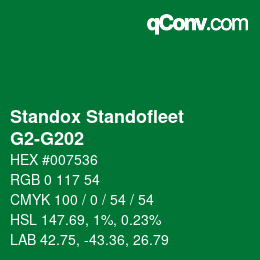 Color code: Standox Standofleet - G2-G202 | qconv.com