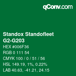 Color code: Standox Standofleet - G2-G203 | qconv.com