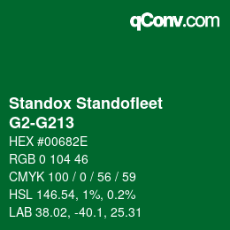 Color code: Standox Standofleet - G2-G213 | qconv.com