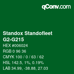 Color code: Standox Standofleet - G2-G215 | qconv.com
