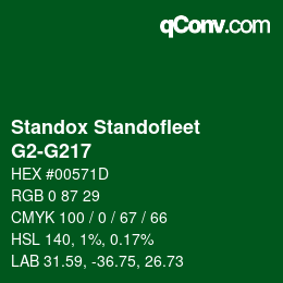 Color code: Standox Standofleet - G2-G217 | qconv.com