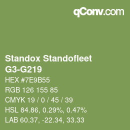 Color code: Standox Standofleet - G3-G219 | qconv.com
