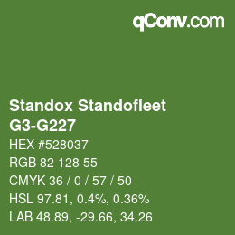 Color code: Standox Standofleet - G3-G227 | qconv.com