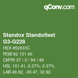 Color code: Standox Standofleet - G3-G228 | qconv.com
