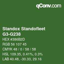 Color code: Standox Standofleet - G3-G238 | qconv.com