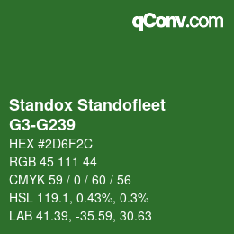 Color code: Standox Standofleet - G3-G239 | qconv.com