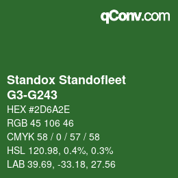 Color code: Standox Standofleet - G3-G243 | qconv.com