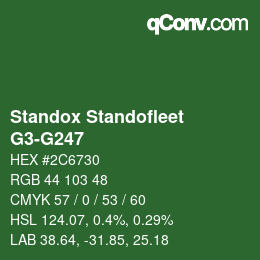 Color code: Standox Standofleet - G3-G247 | qconv.com