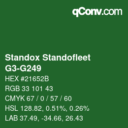 カラーコード: Standox Standofleet - G3-G249 | qconv.com