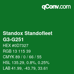 Color code: Standox Standofleet - G3-G251 | qconv.com