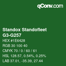 Color code: Standox Standofleet - G3-G257 | qconv.com