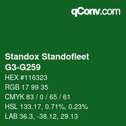 Color code: Standox Standofleet - G3-G259 | qconv.com