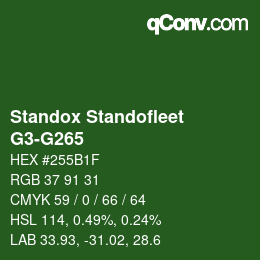 Color code: Standox Standofleet - G3-G265 | qconv.com