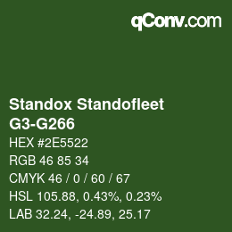 Color code: Standox Standofleet - G3-G266 | qconv.com