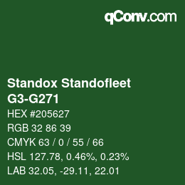 Color code: Standox Standofleet - G3-G271 | qconv.com