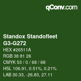 Color code: Standox Standofleet - G3-G272 | qconv.com