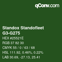 Color code: Standox Standofleet - G3-G275 | qconv.com