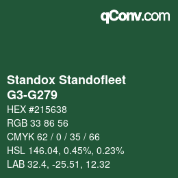 Color code: Standox Standofleet - G3-G279 | qconv.com
