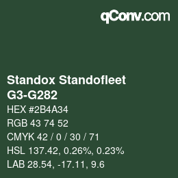 Farbcode: Standox Standofleet - G3-G282 | qconv.com