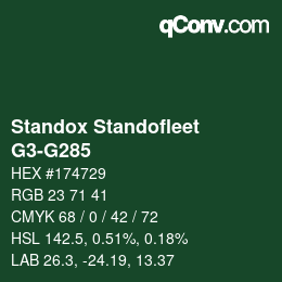 Color code: Standox Standofleet - G3-G285 | qconv.com