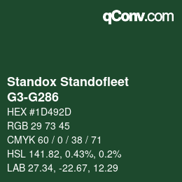 Color code: Standox Standofleet - G3-G286 | qconv.com