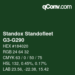 Color code: Standox Standofleet - G3-G290 | qconv.com