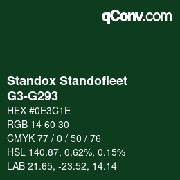 Color code: Standox Standofleet - G3-G293 | qconv.com