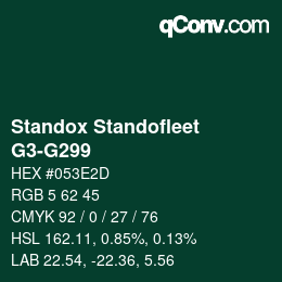Color code: Standox Standofleet - G3-G299 | qconv.com