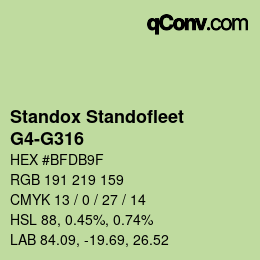 Color code: Standox Standofleet - G4-G316 | qconv.com