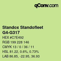 Color code: Standox Standofleet - G4-G317 | qconv.com