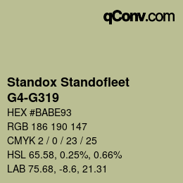 Color code: Standox Standofleet - G4-G319 | qconv.com