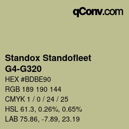 Color code: Standox Standofleet - G4-G320 | qconv.com