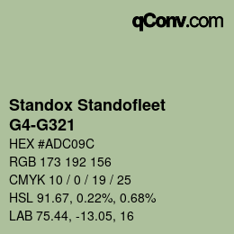 Color code: Standox Standofleet - G4-G321 | qconv.com