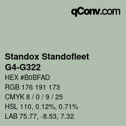 Color code: Standox Standofleet - G4-G322 | qconv.com
